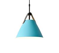 Wmmner Elegantaron Hanging Lights Simplicityaron Ceiling Light Chandelier Personalized Restaurant Lights Barelegant Suspensiom Lamp for Bedside Indoor Rustic Teahouse Café/Blu/10.6In*7.0In
