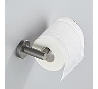 Wmmner Elegante Set Di Accessori da Bagno Grigi - Porta Scopino in Ottone, Porta Carta Igienica, Porta Asciugamanihelf, Portasapone per Doccia, Gancio da Parete e Portasciugacapelli - Completa il Tuo