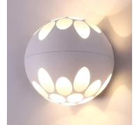 Wmmner European Wall Light 1 Pack Modern Wall Sconce Lights 16W Led Room Wall Lights Up Down Aluminum Wall Lighting Lamps/Bianco