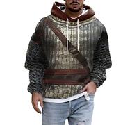 Wmmner Felpe con Cappuccio da Uomo Felpa con Cappuccio e Stampa 3D Felpa con Cappuccio Grafica Felpa con Cappuccio 2025 Maglie a Maniche Lunghe Maglie Cosplay/Felpe con Cappuccio Argento da Uomo/L