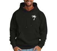 Wmmner Felpe con Cappuccio da Uomo Felpe con Cappuccio e Stampa Grafica con Palma e Cocco Felpe con Tasca 2025 Inverno Autunno Pullover a Maniche Lunghe/Felpe con Cappuccio Nere da Uomo/Xx