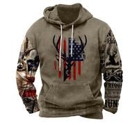 Wmmner Felpe con Cappuccio da Uomo Felpe Oversize con Tasca Felpa con Cappuccio e Coulisse Stampata in 3D Felpa con Cappuccio a Maniche Lunghe Pullover Ampio Maglione Autunno-Inverno Blusa Comoda Abbi