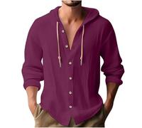 Wmmner Felpe con Cappuccio da Uomo Uk Bluse con Bottoni Felpe Tinta Unita con Coulisse Felpe con Cappuccio a Maniche Lunghe Felpe Leggere Ed Eleganti Bluse Casual Autunnali Abbigliamento Sportivo Abbi