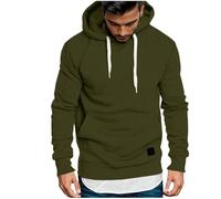 Wmmner Felpe con Cappuccio da Uomo Uk Maglioni a Tinta Unita con Tasca Felpa Blusa Termica Autunno Inverno Pullover Felpa con Cappuccio Felpe con Cappuccio e Coulisse Autunno Inverno Bluse Casual Abbi