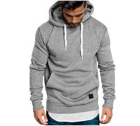Wmmner Felpe con Cappuccio da Uomo Uk Maglioni a Tinta Unita con Tasca Felpa Blusa Termica Autunno Inverno Pullover Felpa con Cappuccio Felpe con Cappuccio e Coulisse Autunno Inverno Bluse Casual Abbi