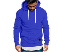 Wmmner Felpe con Cappuccio da Uomo Uk Maglioni a Tinta Unita con Tasca Felpa Blusa Termica Autunno Inverno Pullover Felpa con Cappuccio Felpe con Cappuccio e Coulisse Autunno Inverno Bluse Casual Abbi