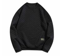 Wmmner Felpe da Uomo a Quadri Jacquard Bluse Waffle Top Oversize Maglioni a Maniche Lunghe Pullover Girocollo Felpe Leggere Maglioni Autunnali e Invernali Escursionismo Sport Casual Bluse Streetwear/N