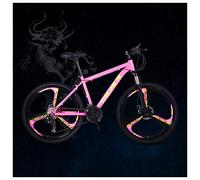Wmmner Hardtail Mountain Bike 26 Pollici, Mountain Trail Bike per Uomo Donna, Anteriore Subicicletta da Montagna Spension con Doppio Freno a Disco, Bici Antiscivolo in Acciaio ad Alto Tenore Di Carbon