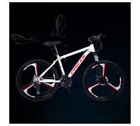 Wmmner Hardtail Mountain Bike 26 Pollici, Mountain Trail Bike per Uomo Donna, Anteriore Subicicletta da Montagna Spension con Doppio Freno a Disco, Bici Antiscivolo in Acciaio ad Alto Tenore Di Carbon