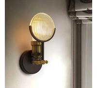 Wmmner Ilampade da Parete Industriali Applique da Parete per Bagno, Lampada da Parete da Bagno in Vetro per Interni Compatibile con Applique da Parete a Specchio Illuminazione a Parete, per Soggiorno