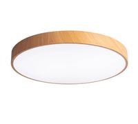 Wmmner Imitation Wood Grain Flat Lights Elegant Creative Ceiling Lamp Tricolor Dimming Simple Ceiling Lighting Fixtures Super Bright Household Panel Lamp for Living Room Bedroom Children's Room/19.7In