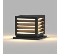 Wmmner Impermeabile Outdoor Led Solar Powered Cap Light Lampade da Parete da Giardino in Stile Minimalista Colonne D'Ingresso Decorative Moderne Lampada Villa Cortile Giardino Percorso Esterno Post La