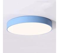 Wmmner Industrial Colorful Ceiling Flush Lights Elegant Super Bright Ceiling Lamp Modernaroon Ceiling Lighting Fixtures 3 Dimmable Simple Panel Lamp for Hallway Kitchen Island Shop Bedroom/Blu/11.8In