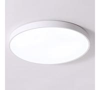 Wmmner Industrial Colorful Ceiling Flush Lights Elegant Super Bright Ceiling Lamp Modernaroon Ceiling Lighting Fixtures 3 Dimmable Simple Panel Lamp for Hallway Kitchen Island Shop Bedroom/Bianco/9.0I