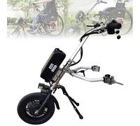 Wmmner Kit Di Conversione per Sedia a Rotelle Elettrica con Handbike Alimentata, Luce Anteriore, Ammortizzatore e Tweeter per Una Migliore Mobilità e Terapia Di Riabilitazione/a