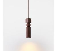 Wmmner Lampada a Sospensione a Soffitto Moderna Di Metà Secolo Lampada a Sospensione in Legno Vintage in Fattoria Wabi Sabi Piccola Illuminazione a Sospensione Lampadario a Isola da Cucina per Soggior