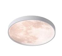 Wmmner Lampada a Sospensione, Lampada da Soffitto Creativa a Led Moon Moderna Semplice Plafoniera Circolare per Corridoio Camera da Letto Corridoio Studio Camera Dei Bambini Asilo Nido Plafoniere Dimm