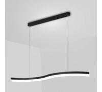 Wmmner Lampada a Sospensione Lineare a Led Oro Moderna - Lampadario in Alluminio Dimmerabile per Isola Della Cucina, Sala da Pranzo, Illuminazione Contemporanea, Decorazioni per la Casa Elegantiulz 00