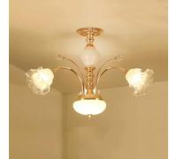 Wmmner Lampada a Sospensione Moderna a Led, Lampadari Europei Retrò a 10 Luci con Più Teste, Lampade da Soffitto, Sala da Pranzo Contemporanea/3 Luci