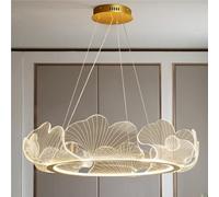 Wmmner Lampada a Sospensione Nordica a Forma Di Fiore Lampadario in Acrilico Trasparente Lampada a Sospensione a Led Creativa per Cucina Isola Ingresso Sala da Pranzo Sala Studio Soggiorno Camera da L