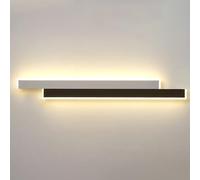 Wmmner Lampada da Comodino Applique a Led Moderna Minimalista Montata a Linea, 3 Colori Modalità Lunga Apparecchi a Strisce Lunghe per Soggiorno Camera da Letto Soggiorno Corridoio/80Cm