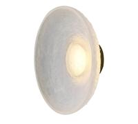 Wmmner Lampada da Comodino Applique Rotonda 7W Led Modern Resin Fixture Dome Hardwired Sconces Notte per Soggiorno Camera da Letto Corridoio Cucina Home Decor/Bianco Naturale/Diametro-20Cm