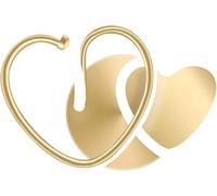 Wmmner Lampada da Comodino per Camera da Letto Luce Notturna, Luce Calda a Forma Di Cuore 13W Applique da Parete Semplici Moderne, Interni a Led a Doppia Testa