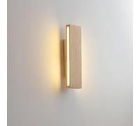 Wmmner Lampada da Lettura a Parete in Legno a Led per Letto Ruota su e Giù Lampada a Parete per Interni Lungo Lineare Bagno Vanity Lighting Decorazione per la Casa Lampada da Parete da Comodino per Ca