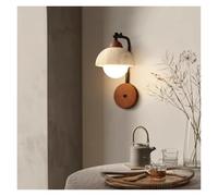 Wmmner Lampada da Parete a Led Stile Giapponese Giallo Travertino Camera da Letto Comodino Soggiorno Sfondo Retrò/Luce da