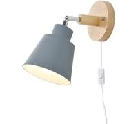 Wmmner Lampada da Parete a Rotazione Minimalista in Metallo in Applique da Parete Lig Montato a Paretehting Fixture Indoor, 12Cm*15Cm, Giallo-12Cm*15Cm/Grigio/12Cm*15Cm