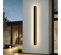 Wmmner Lampada da Parete a Striscia Lunga per Esterni Lampada da Parete per Esterni 120 cm Lampada da Parete Moderna a Led Montata Dimmable Apparecchi Di Illuminazione a Parete Rettangolare Esterna Im