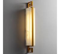 Wmmner Lampada da Parete Applique Moderna Lampada a Led con Base in Ottone a Luce Lunga per Scale Viventi Ristorante/Oro