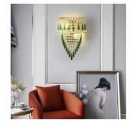 Wmmner Lampada da Parete Contemporanea in Cristallo per Interni, Lampada da Salotto, Lampada da Camera da Letto, Lampada da Corridoio Di Hotel Di Lusso/Verde