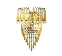 Wmmner Lampada da Parete Contemporanea in Cristallo per Interni, Lampada da Salotto, Lampada da Camera da Letto, Lampada da Corridoio Di Hotel Di Lusso/Oro