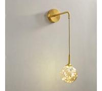 Wmmner Lampada da Parete Europea Gypsophila Wick Applique Moderna e Semplice Lampada da Parete Bagno Comodino Camera da Letto Illuminazione da Parete Calda Cute Light Line Regolabile Rotondo Paralume