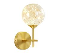 Wmmner Lampada da Parete Europea Gypsophila Wick Applique Moderna e Semplice Lampada da Parete Bagno Comodino Camera da Letto Illuminazione da Parete Calda Cute Light Line Regolabile Rotondo Paralume
