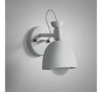 Wmmner Lampada da Parete Europea Lampada da Parete in Ferro Minimalista Moderna Europea Wall Light - Lampada da Parete Personalityaron Candy, per Soggiorno/Bianco