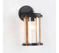 Wmmner Lampada da Parete Impermeabile in Stile Industriale Americano, Retrò per Corridoio, Balcone, Terrazza, Scala, Villa, Giardino, Cortile con Paralume in Vetro a Bolle