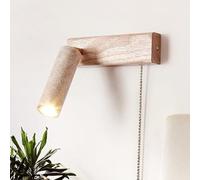 Wmmner Lampada da Parete in Marmo, Lampada da Lettura a Led Moderna, Applique da Parete in Stile Rustico, Compatibile con la Camera da Letto, Lampada da Soffitto/Log/Sinistra