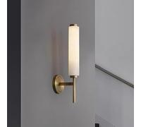 Wmmner Lampada da Parete in Marmo Naturale Scala Camera da Letto Testata Lampada a Led Bagno Ingresso Lampada da Parete in Rame Apparecchio Arredamento per Interni/Luce Calda/L12Cm H48Cm