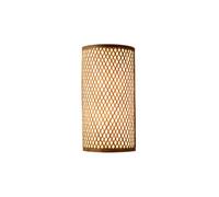 Wmmner Lampada da Parete in Stile Giapponese con Bambù, Rustica, in Stile Country, con Paralume in Vimini e Rattan, Lampada da Tunnel, Lampada da Parete Piccola in Stile Boho per Camera da Letto, Como