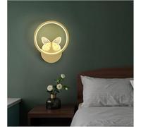 Wmmner Lampada da Parete, Lampada da Parete Luminosa Di Lusso Rete Rossa Camera da Letto Lampada da Letto Moderna Semplice Soggiorno Sfondo Lampada da Parete - - Lampada Di Design/Circolare in Oro 27
