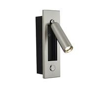 Wmmner Lampada da Parete, Lampada da Parete Moderna a Led, Lampada da Lettura da Comodino, Applique da Testiera da 3 W Incorporata, Lampada da Parete Regolabile con Interruttore On-Off, Luce Di Fondo