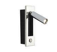 Wmmner Lampada da Parete, Lampada da Parete Moderna a Led, Lampada da Lettura da Comodino, Applique da Testiera da 3 W Incorporata, Lampada da Parete Regolabile con Interruttore On-Off, Luce Di Fondo