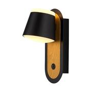 Wmmner Lampada da Parete, Lampada da Parete Moderna e Semplice Led 3000K Applique Regolabile con Interruttore On/Off, Lampada da Parete con Cavo 180° Orientabile Verso L'Alto e Verso il Basso Applique