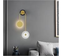 Wmmner Lampada da Parete Luce Di Lusso Rete Rossa Lampada da Letto Moderna Semplice Soggiorno Lampada da Parete con Sfondo - - Luce Di Design, Lampadario a Sospensione a Soffitto/il Lato De 51 cm/Luce
