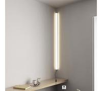 Wmmner Lampada da Parete Moderna a Led con Interruttore - Luce D'Angolo Minimalista da 100 Cm, Illuminazione Interna in Alluminio e Acrilico per Soggiorno Room, Camera da Letto, Sala Giochi - Luce Neu