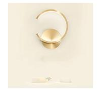 Wmmner Lampada da Parete Moderna a Led Nordic Black White Den Illuminazione a Parete per Soggiorno Camera da Letto Corridoio Infissi per Decorazioni per la Casa Applique da Parete per Interni/Oro/L20C