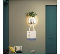 Wmmner Lampada da Parete, Moderne Lampade da Parete a Led Studio Soggiorno Camera da Letto Comodino Corridoio Corridoio Illuminazione Interna Luci Domestiche Possono Mettere Le Cose con Gancio, Canna/