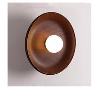 Wmmner Lampada da Parete per Camera da Letto in Legno Led Rotonda Applique Illuminazione Interna Decorazione per Camera da Letto Lume da Comodino per Camera da Letto, Soggiorno, Studio, Sala da Pranzo
